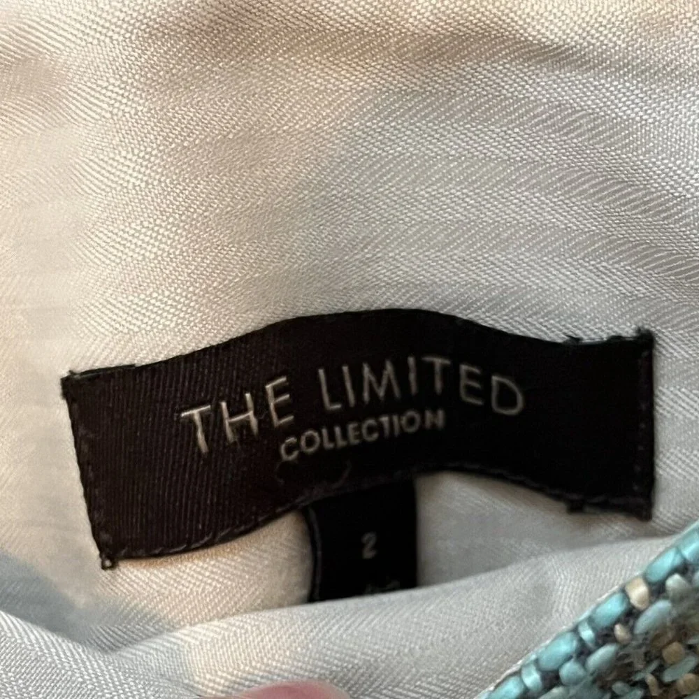 Limited Collection Tweed Lined Skirt Womens Sz 2 Plaid Knee Length Career Wear - Picture 3 of 5